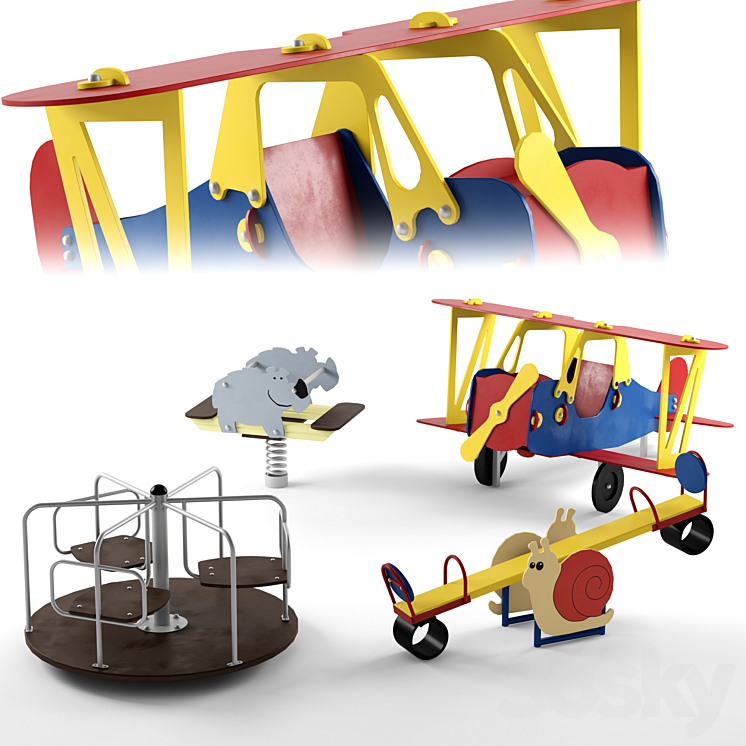 Baby equipment – our yard 001 3DS Max - thumbnail 1