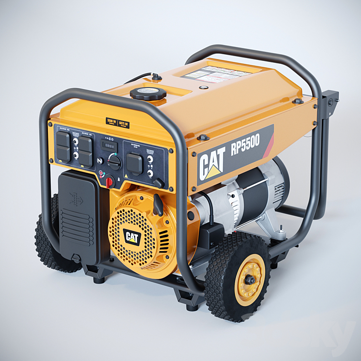 Portable generator CAT RP 5500 3D Model