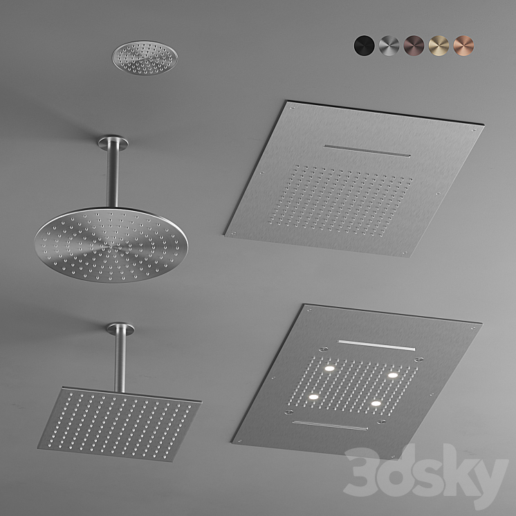 3DS MAX CEA Shower Heads 3DS Max