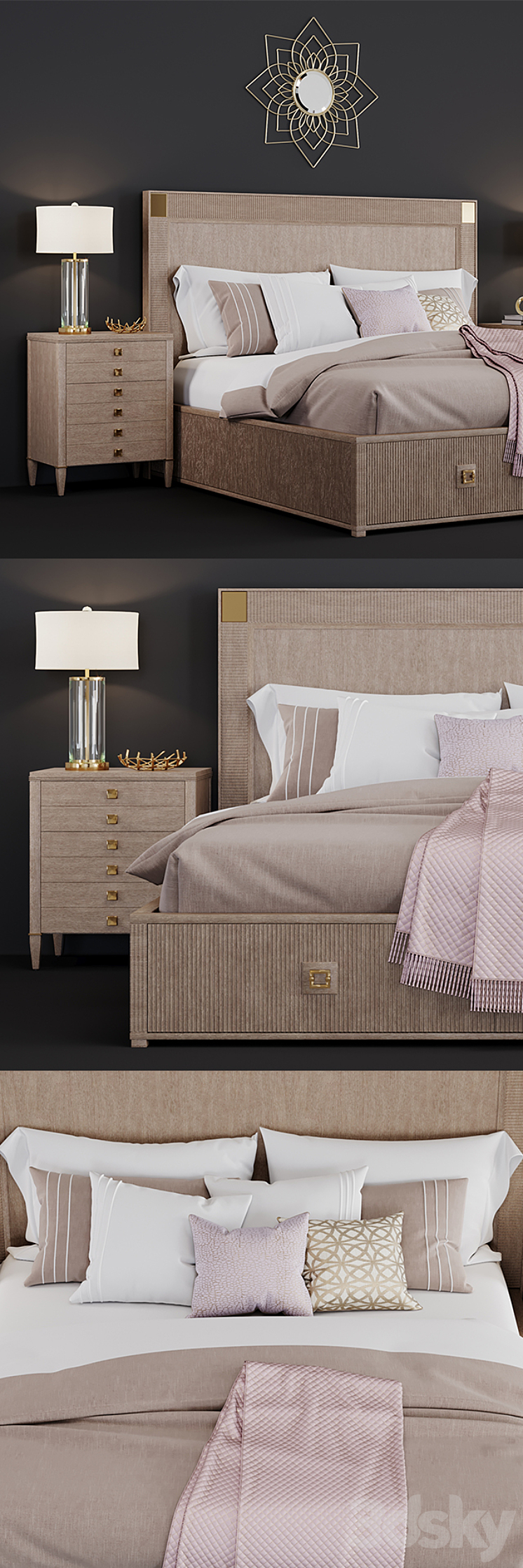 Hudson Bed 3D Model Free