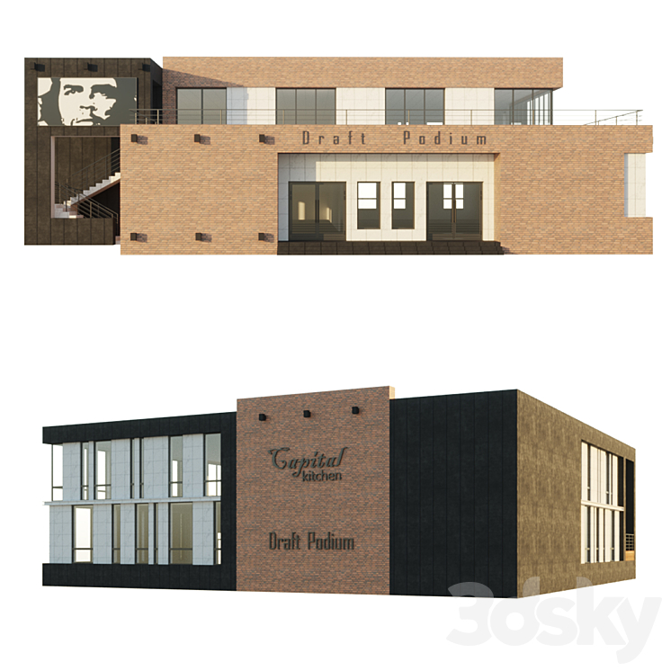Shop cafe 3D Model