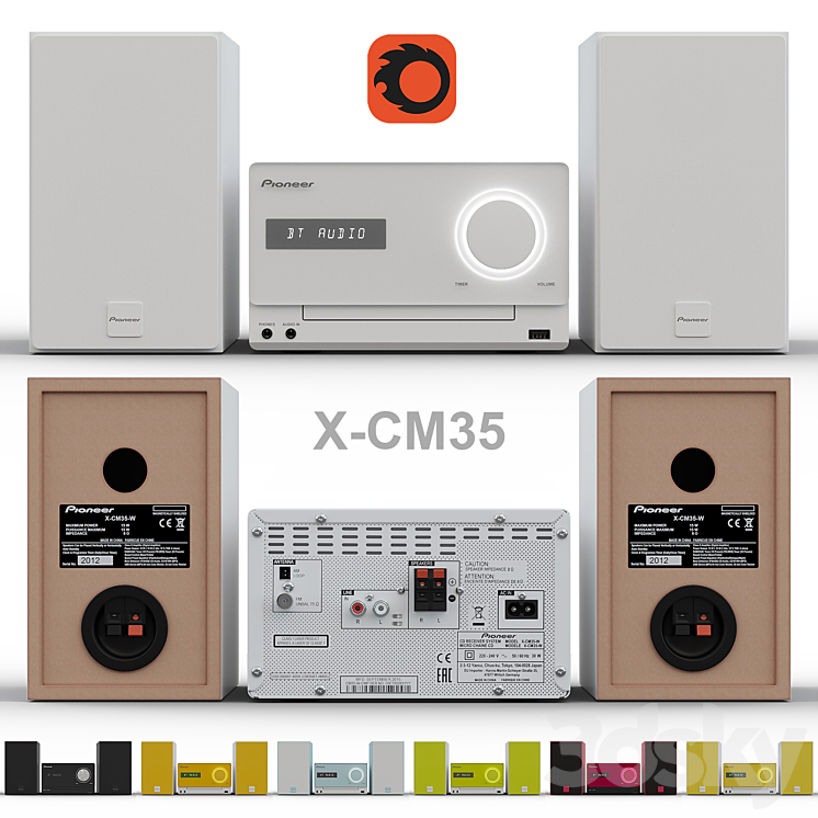 Pioneer X-CM35 3DS Max - thumbnail 1