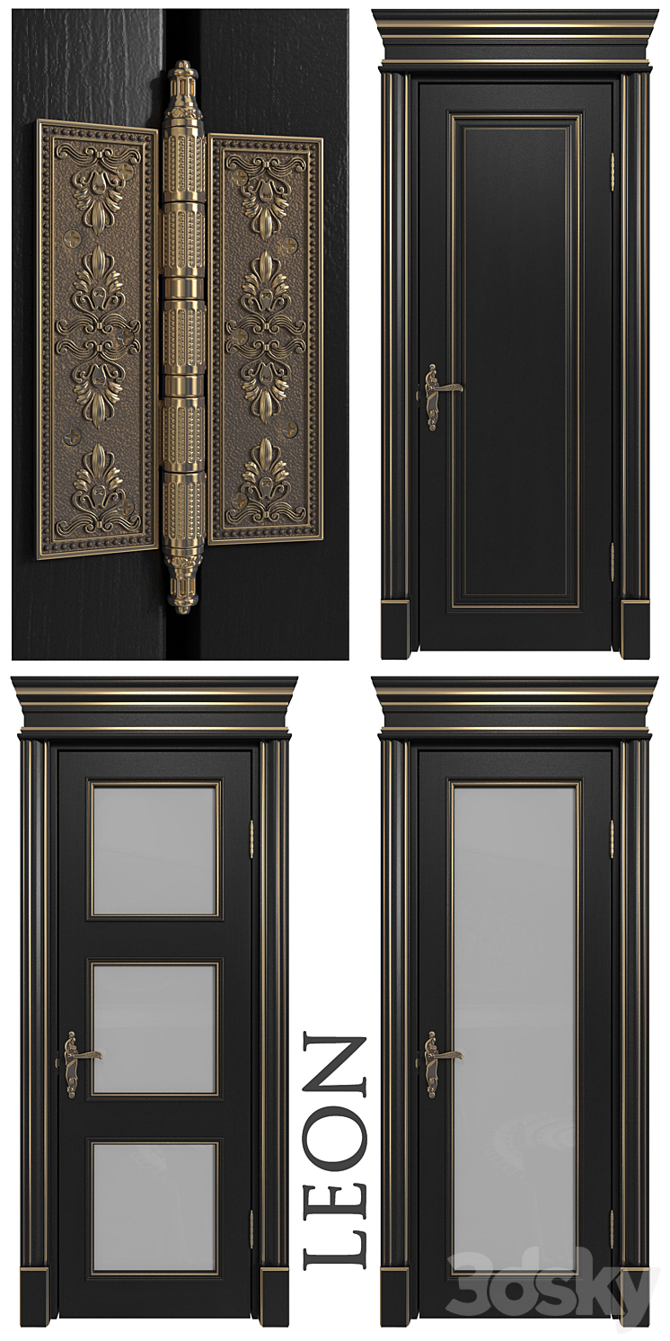 Doors Academy line Leon 4 doors part # 2 3D Model
