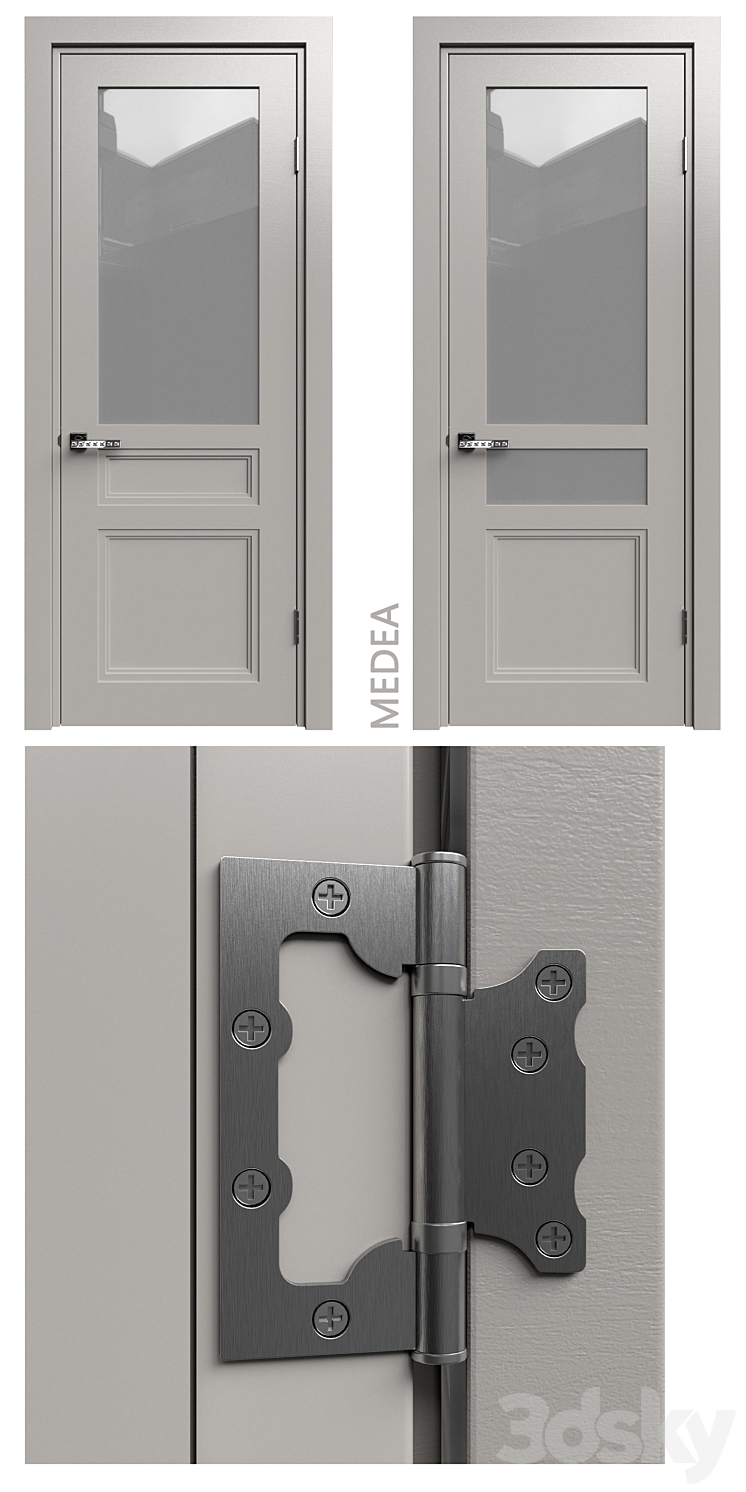 Internal door Academy Medea 5 doors # 2 3D Model