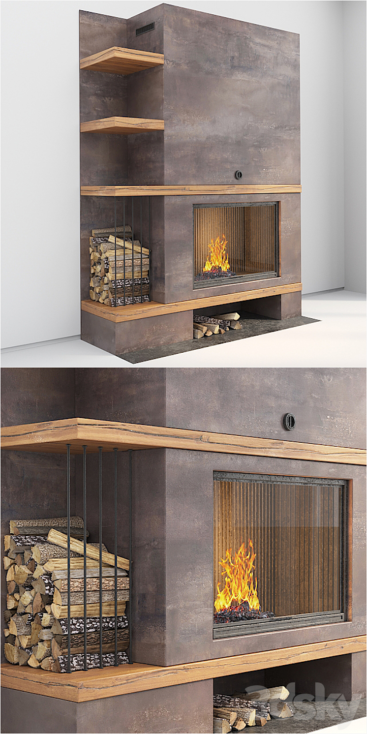 Fireplace / Firewood 3D Model