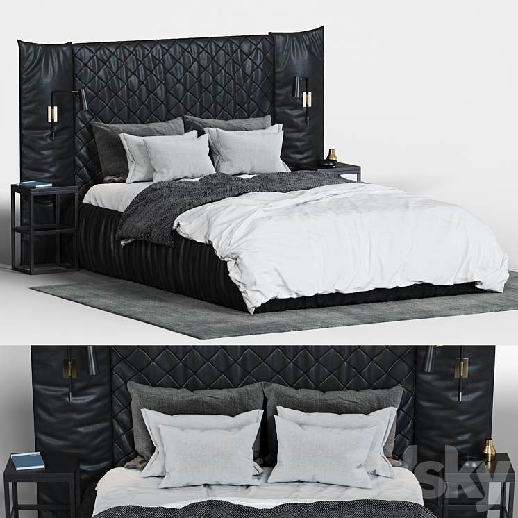 Bed 02 3DS Max - thumbnail 1