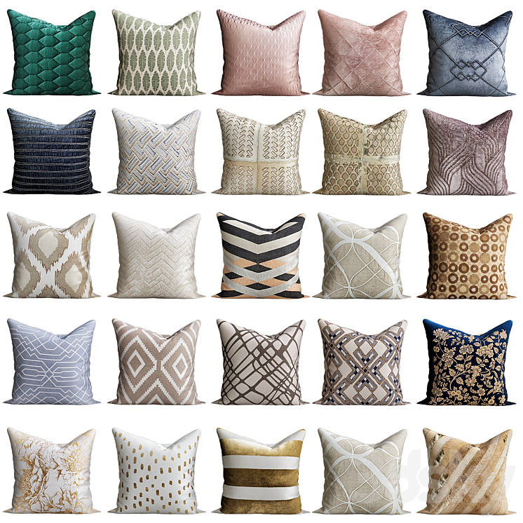 Pillows – H & M Home Collection 3DS Max - thumbnail 1