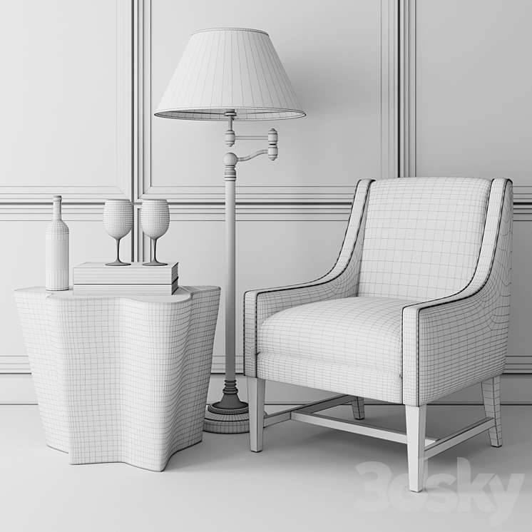 Eichholtz decor set 01 3D Model