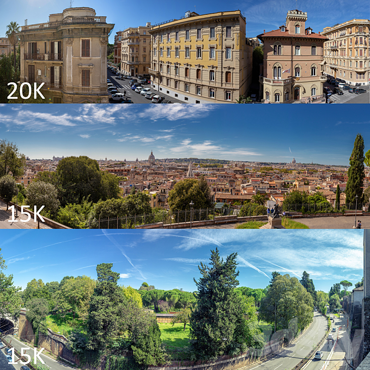 Panoramas of Rome 3D Model