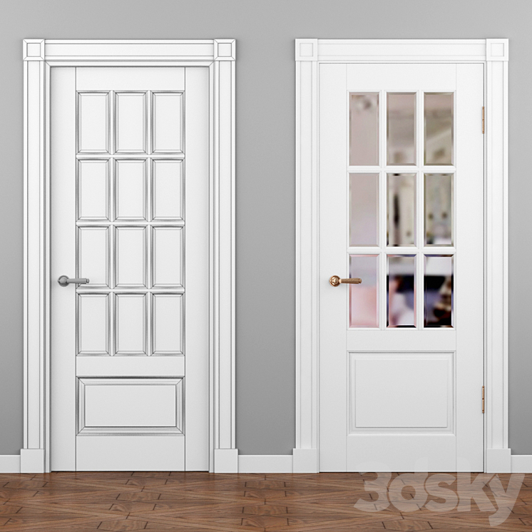 Doors Volkhovets Tuscany 6311 6312 6313 enamel 3D Model