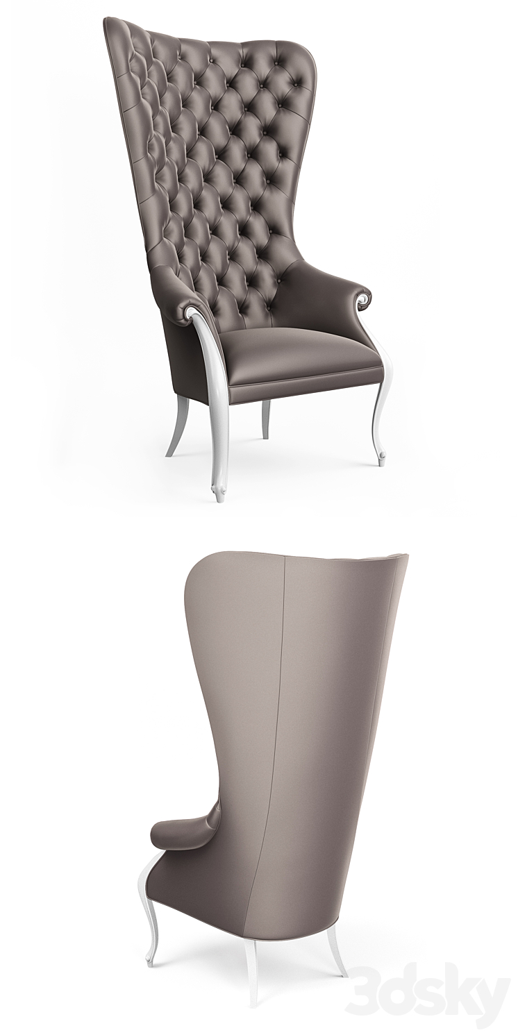 Christopher Guy Elysees high-back chair 3DS Max - thumbnail 2