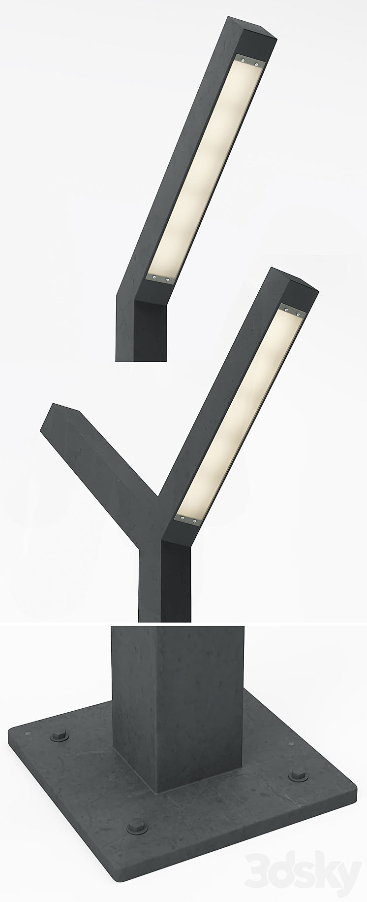 Street lights Integral part 2 3D Model