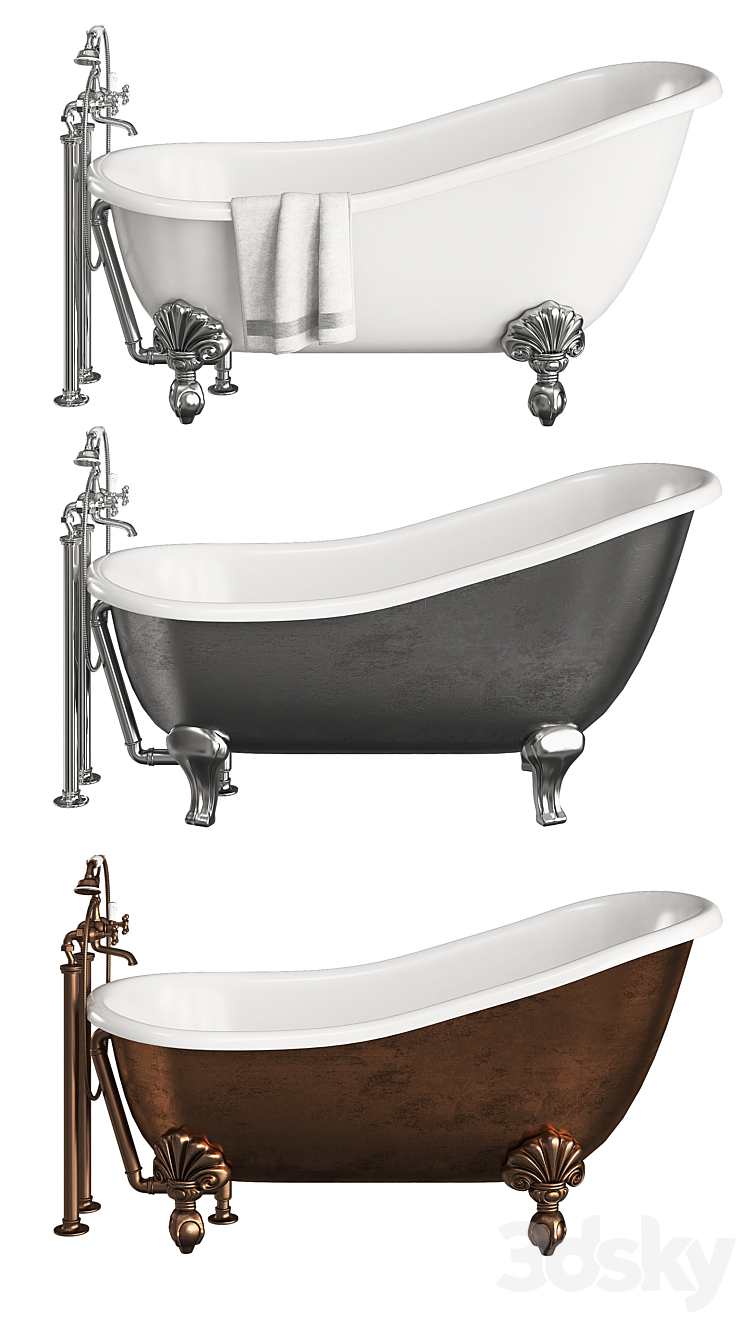 Devon & Devon Regina Bath 3D Model