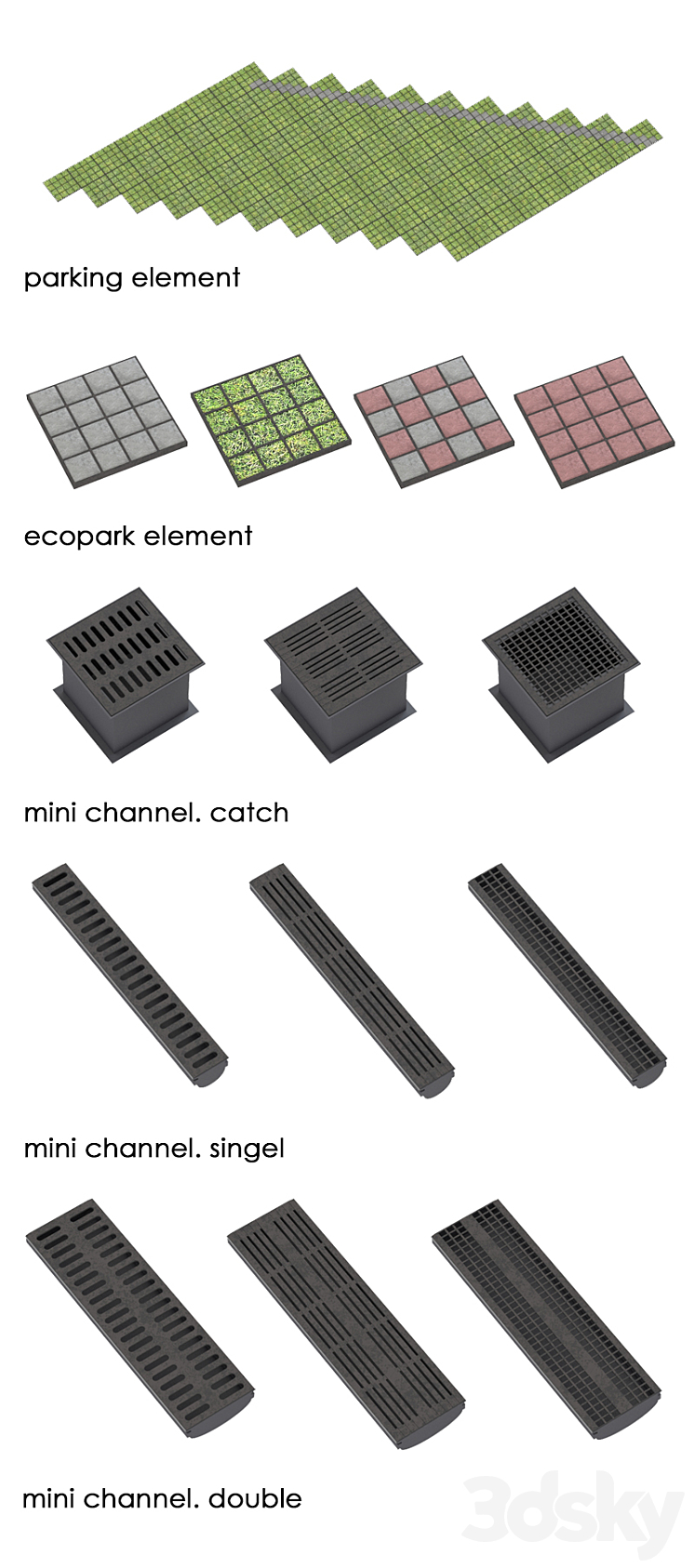 Eco parking 3D Model