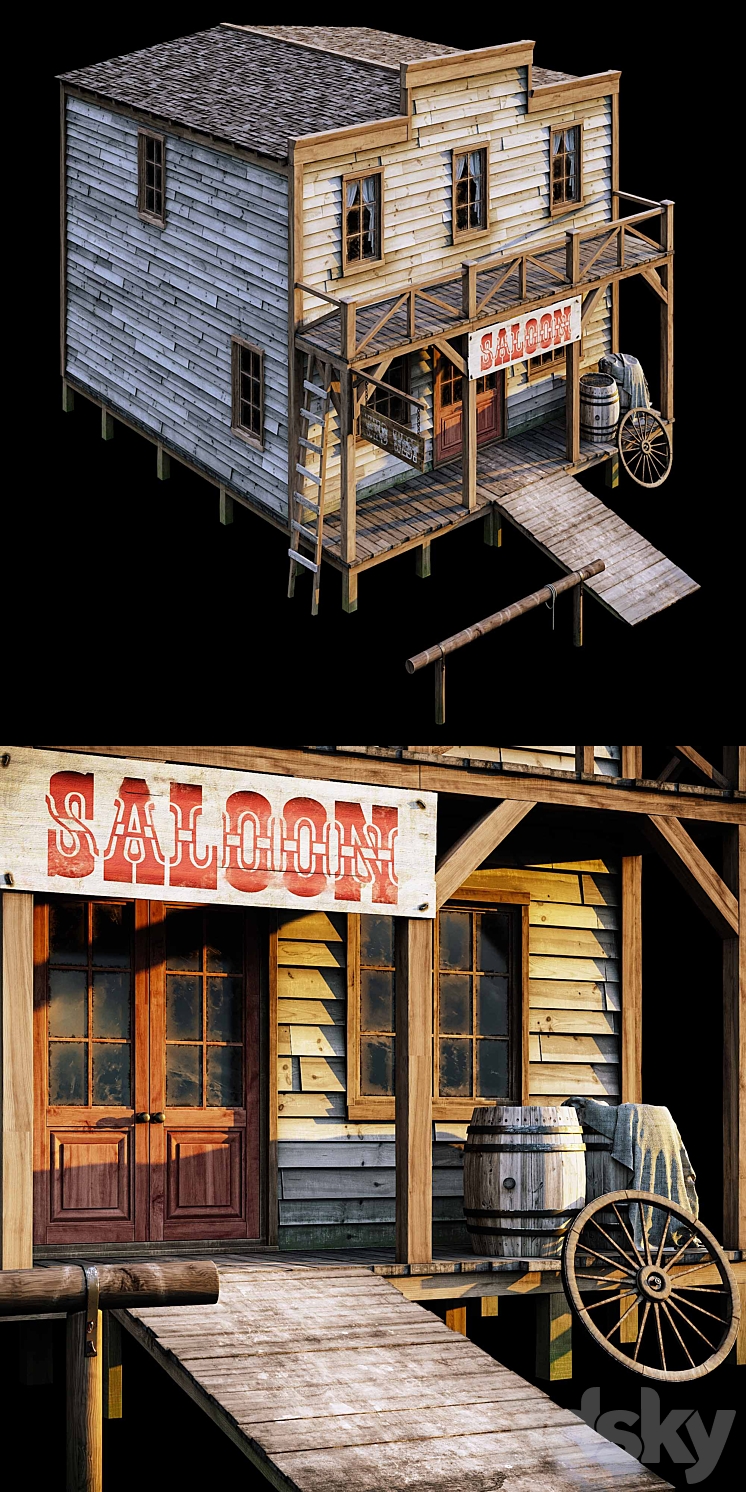 Saloon 3D Model