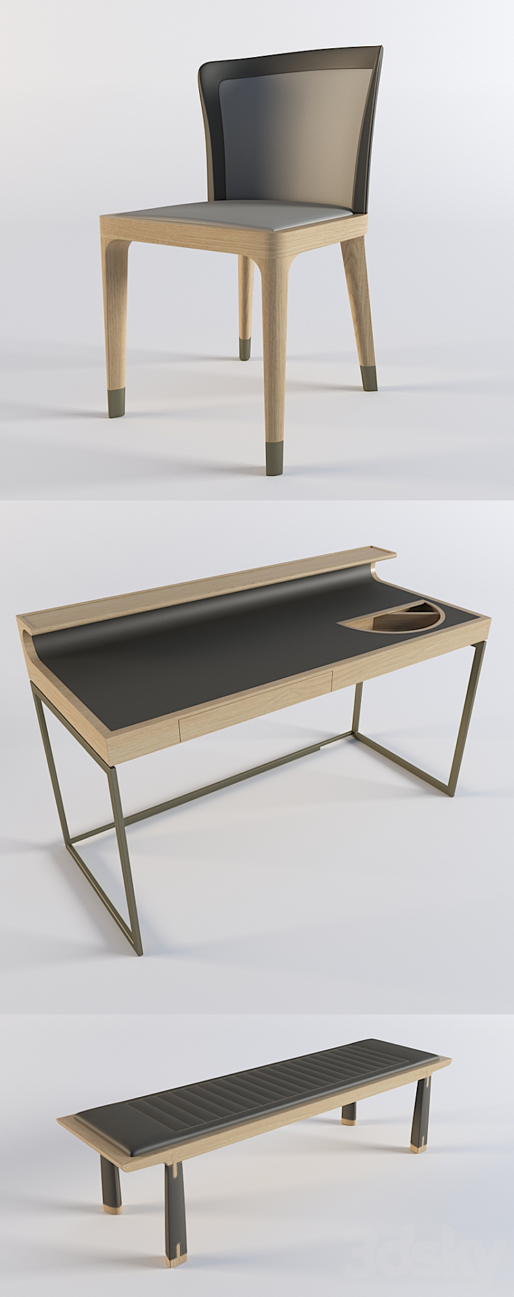 Furniture set Dimensione Chi Wing Lo 02 3DS Max - thumbnail 2