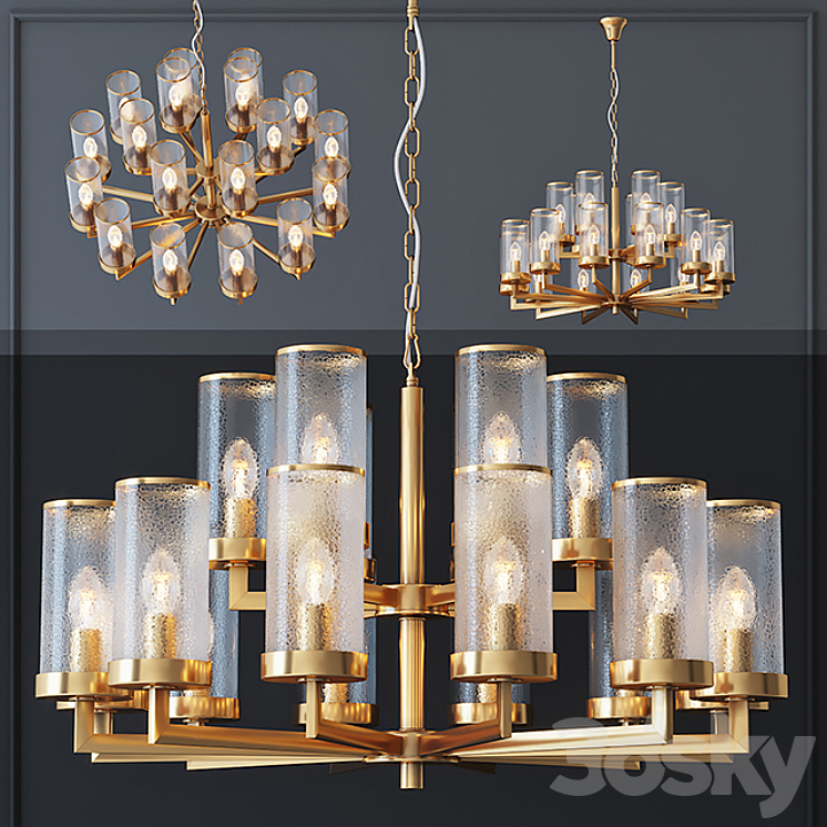 Kelly Wearstler LIAISON TWO-TIER Chandelier 18 3DS Max - thumbnail 1