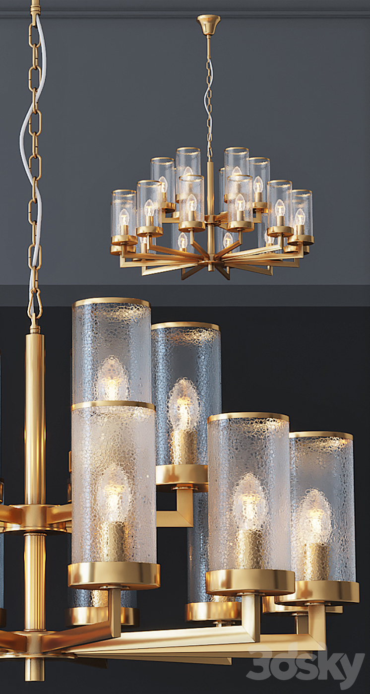 Kelly Wearstler LIAISON TWO-TIER Chandelier 18 3DS Max - thumbnail 2
