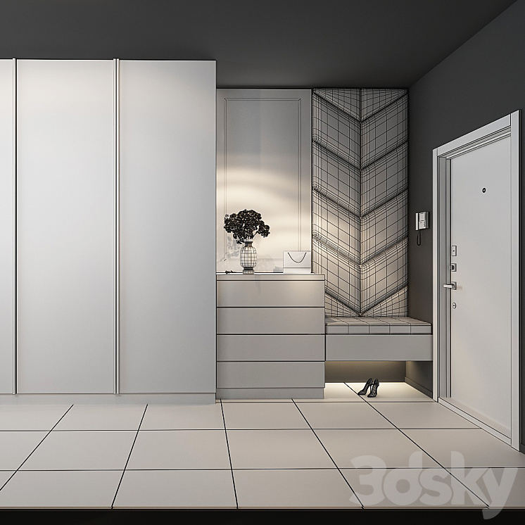 Composition in the hallway_36 3DS Max - thumbnail 2