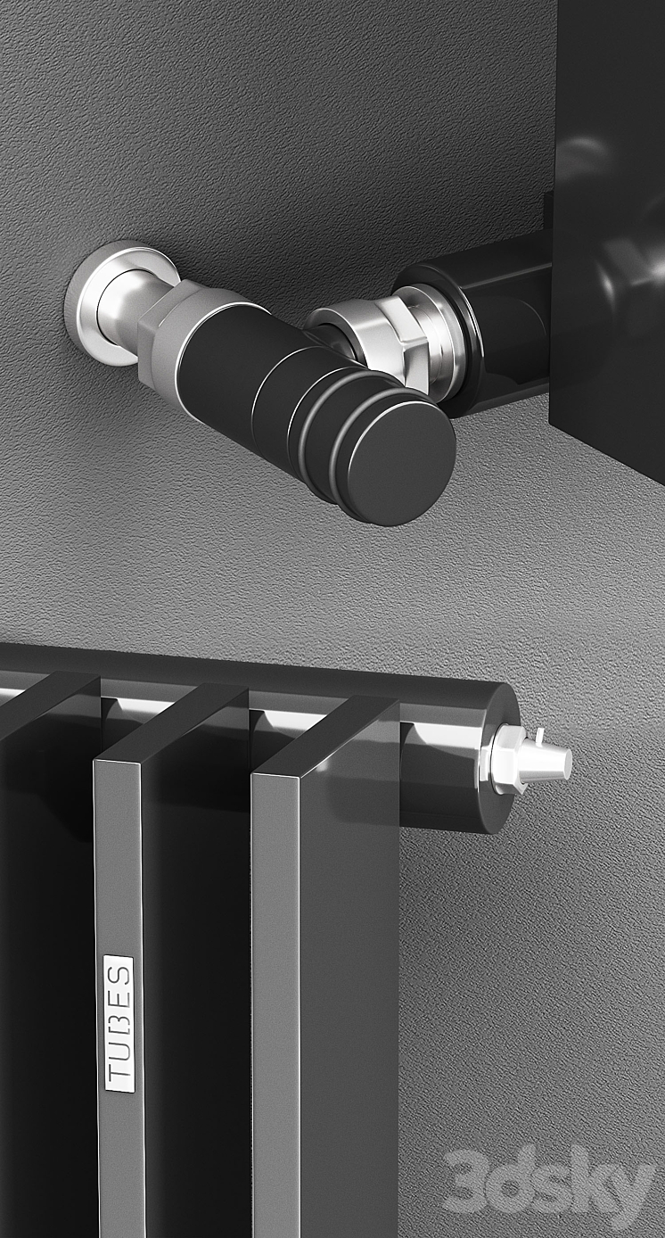 Tubes radiatori column 3D Model
