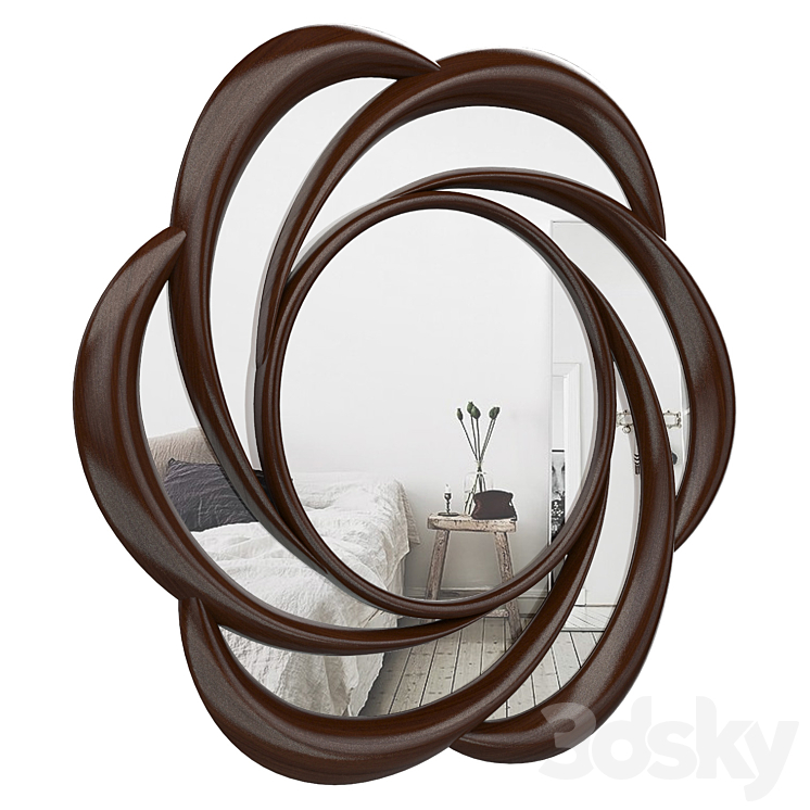 Swirl Frame Accent Mirror ANDO3232 3DS Max - thumbnail 2
