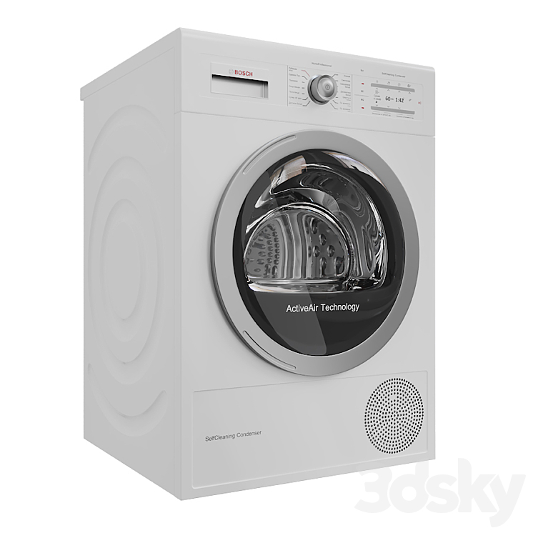 Bosch Dryer WTY87781OE Household appliance 3D model