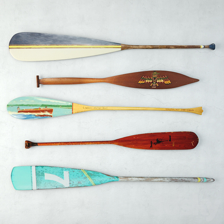 Vintage Oars and Paddles 3DS Max - thumbnail 1