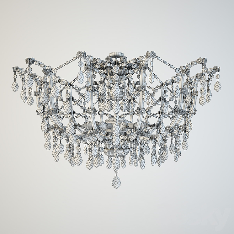 Chandelier DUE EFFE 8 LAMP 3D Model