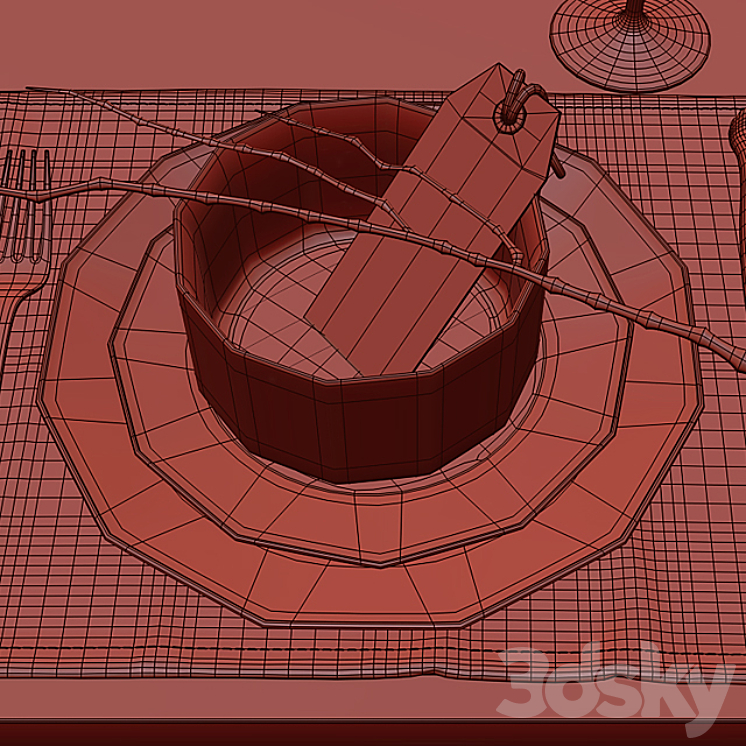 Table setting / Table setting 5 3D Model