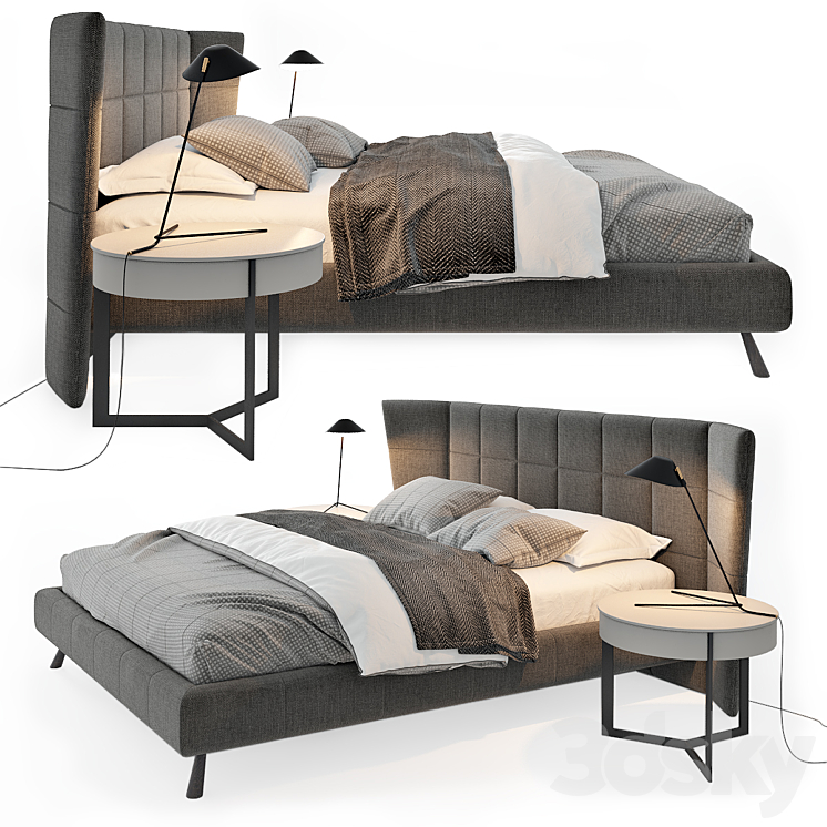 Bed GABER by Felix 3DS Max - thumbnail 1