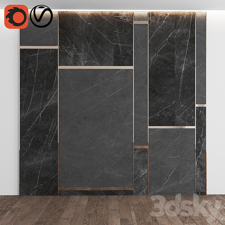 marble panel 6 3DS Max - thumbnail 1