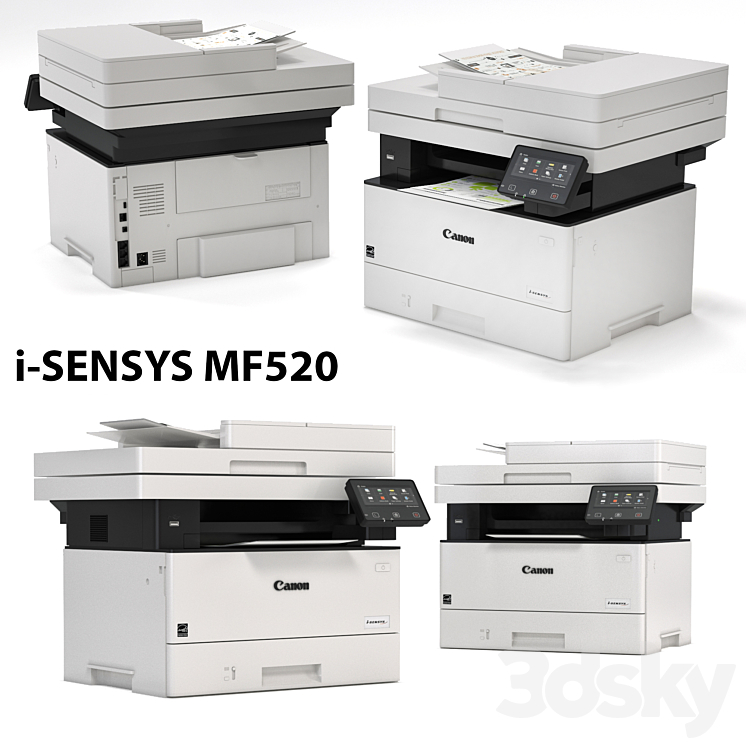 Printer Canon i-SENSYS MF520 Multifunction Printer 3DS Max - thumbnail 1