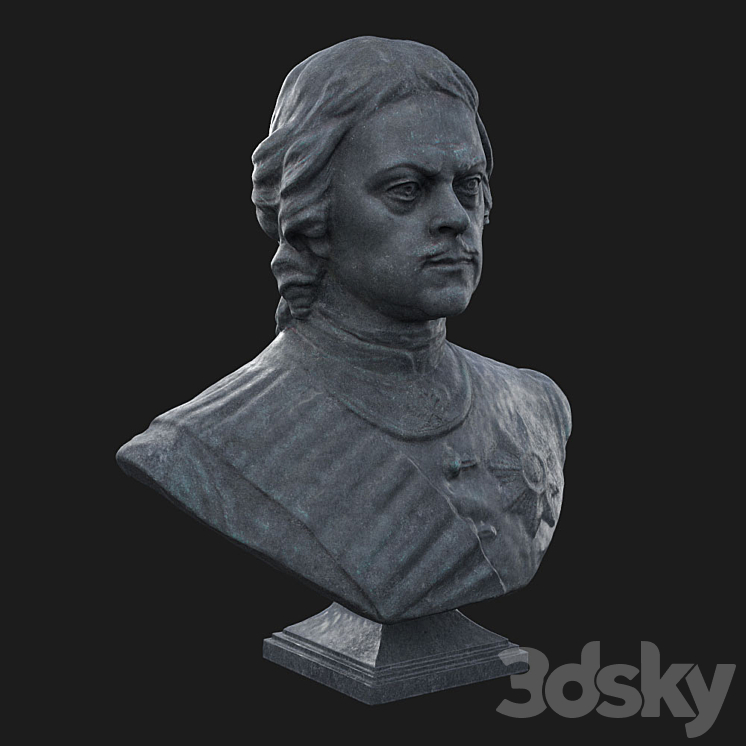 Bust of Peter the Great 3DS Max - thumbnail 1