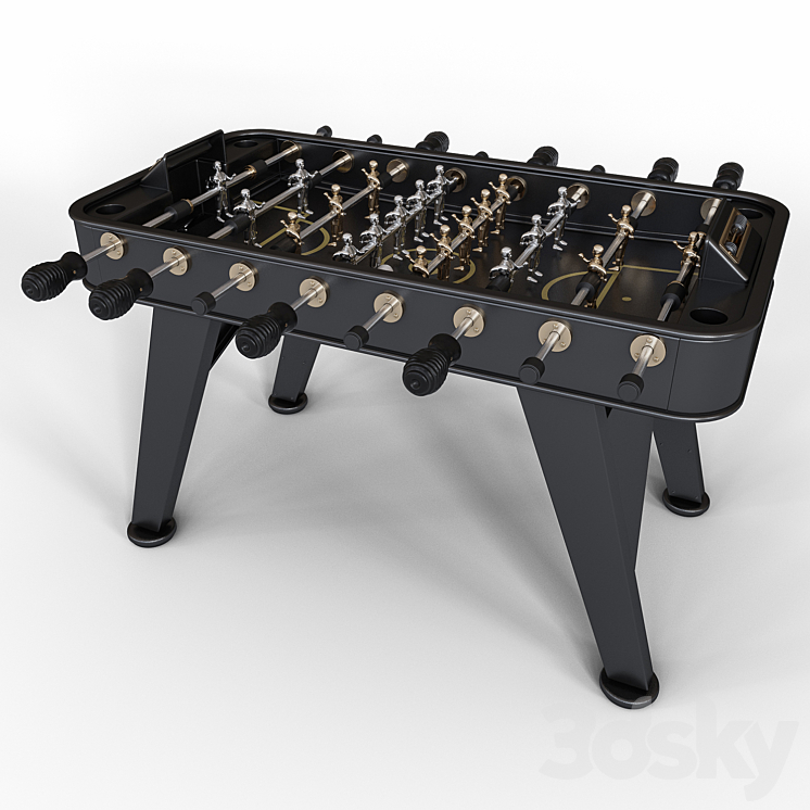 Football table RS 2 Barcelona Gold 3D Model