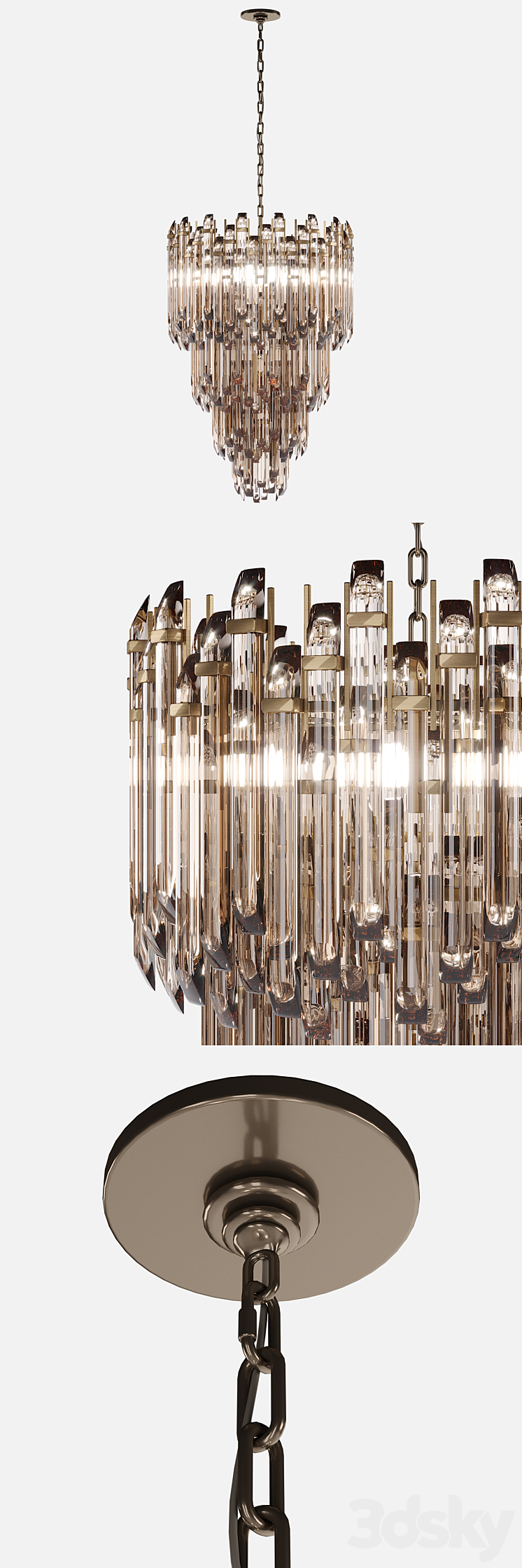 Chandelier Visual Comfort Adele 3D Model