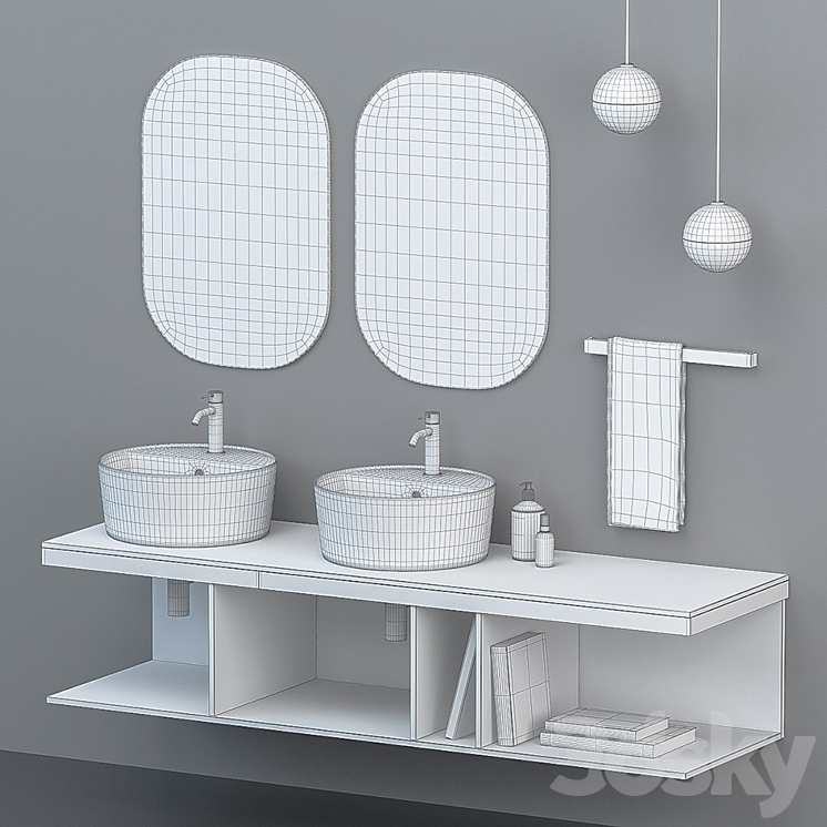 Ceramica Cielo Handy with decor 3DS Max - thumbnail 2