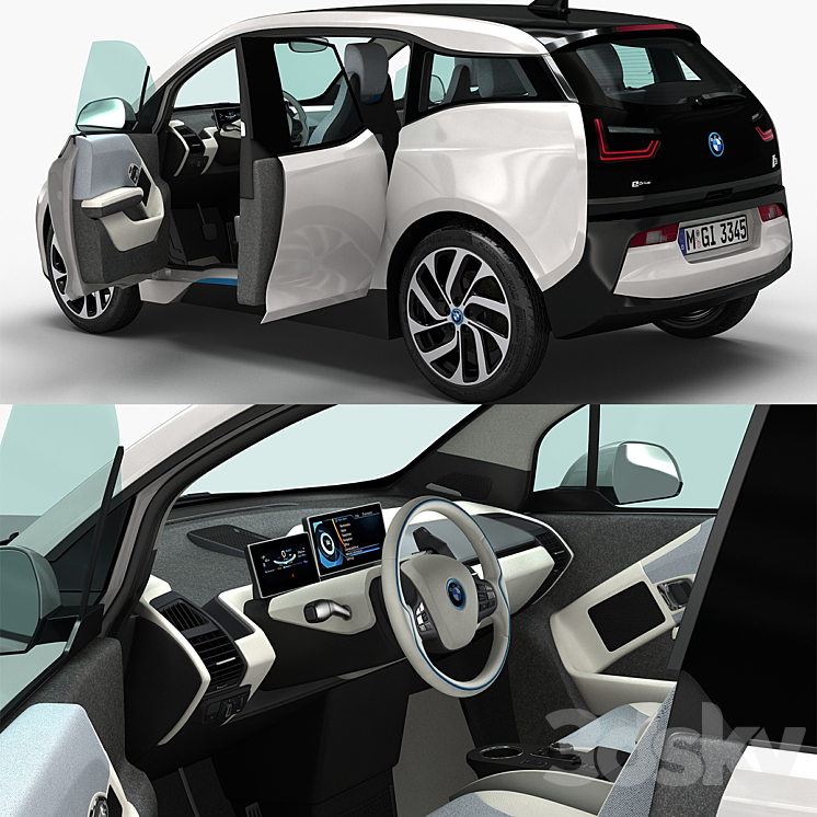 BMW i3 3D Model