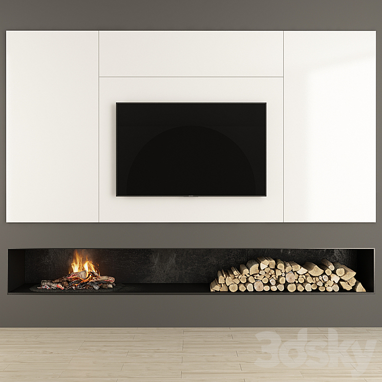 Fireplace and Decor 39 3DS Max - thumbnail 1