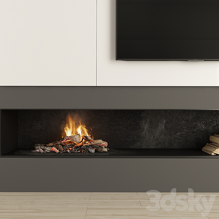 Fireplace and Decor 39 3DS Max - thumbnail 2