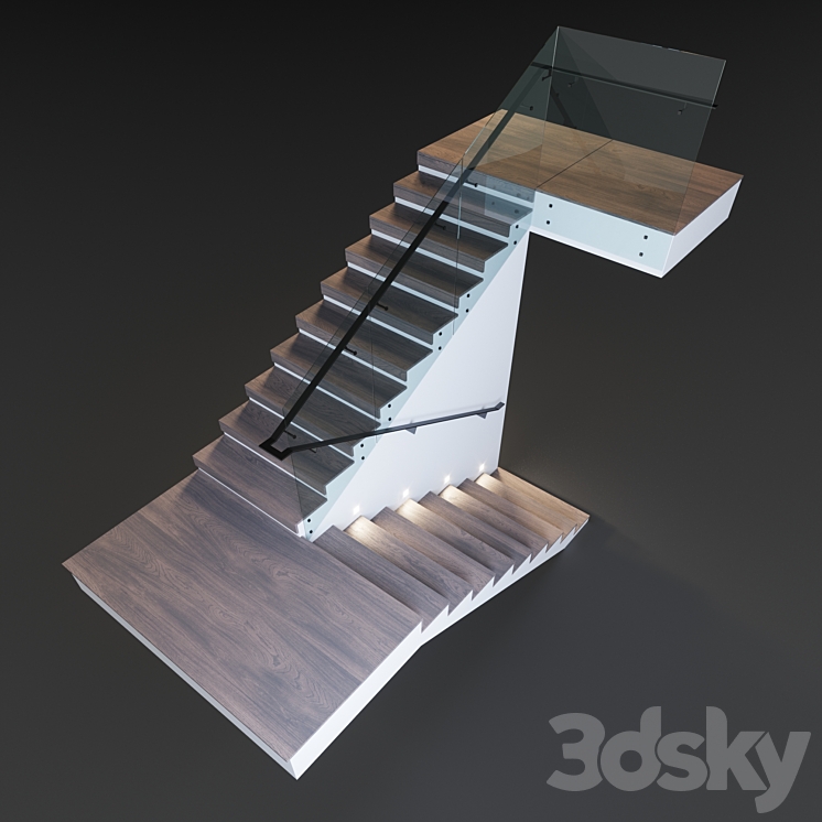 Ladder minimalism 3DS Max - thumbnail 2
