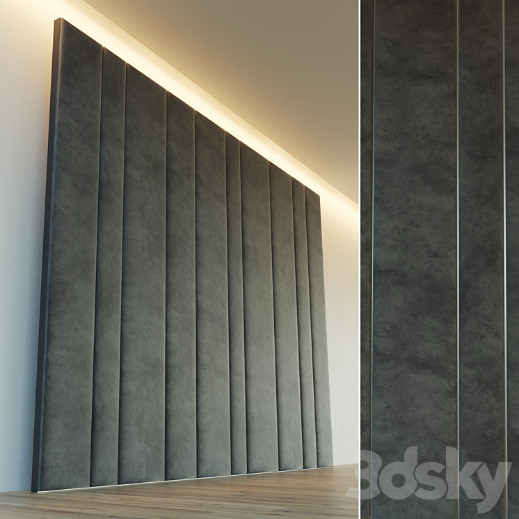 Decorative wall. Soft panel. eight 3DS Max - thumbnail 1