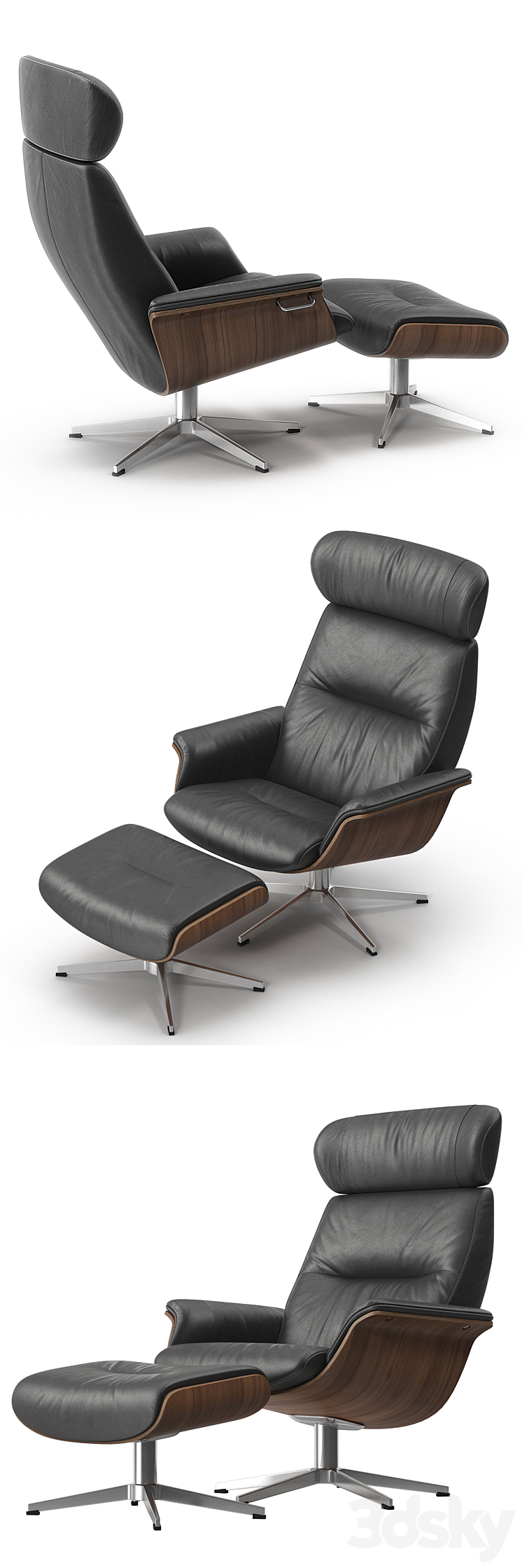 Timeout armchair by Conform 3D Model