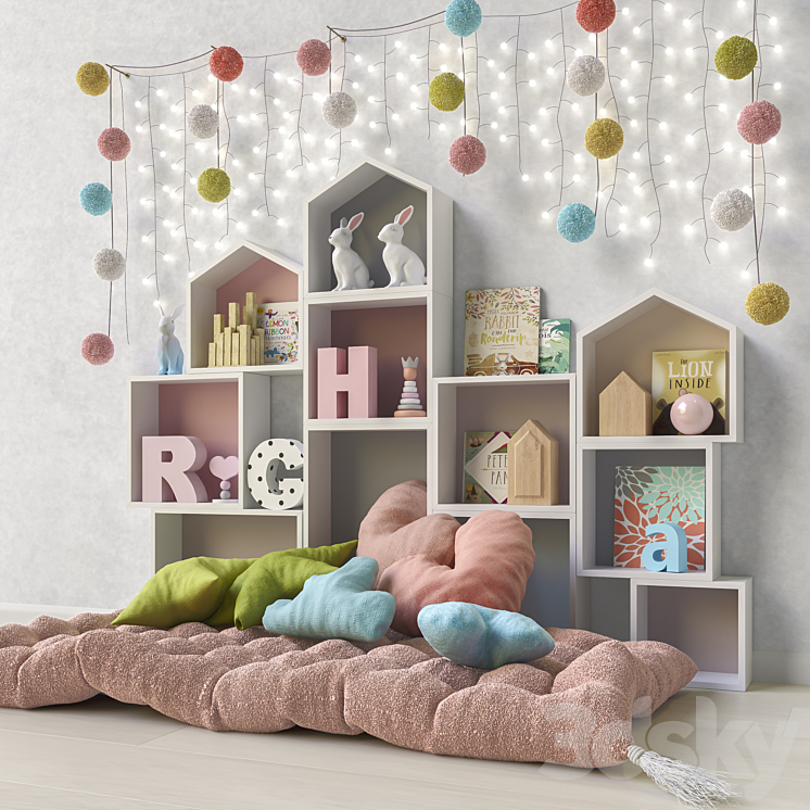 Toys and furniture set 41 3D Model
