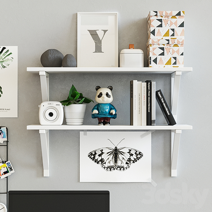 Workplace table ikea LINNMON / FINWARD 3D Model