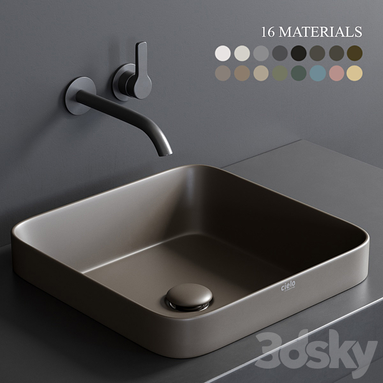Ceramica Cielo Enjoy 40 Rectangular Washbasin - Wash basin - 3D model