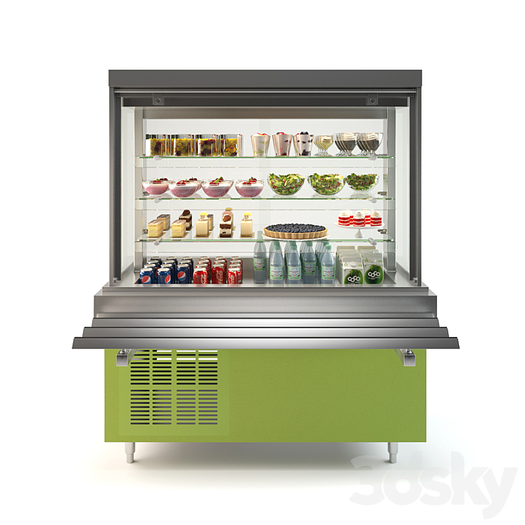 Refrigerated showcase Oasis 3D Model