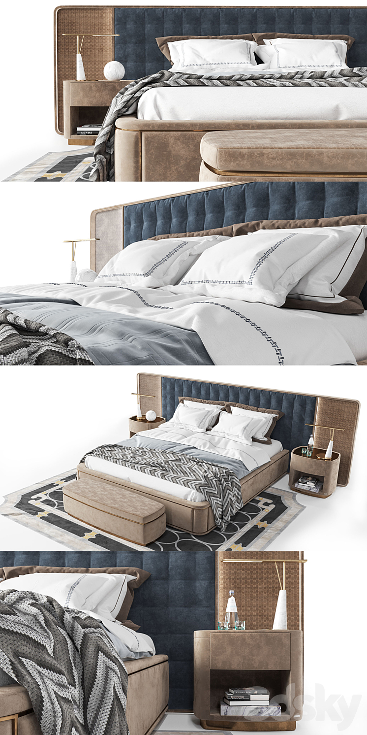 Vissionnaire bedroom set 3D Model