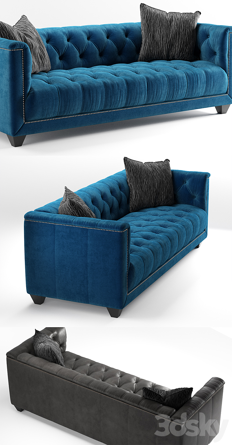 Paxton sofa by Berhnardt Furniture 3DS Max - thumbnail 2