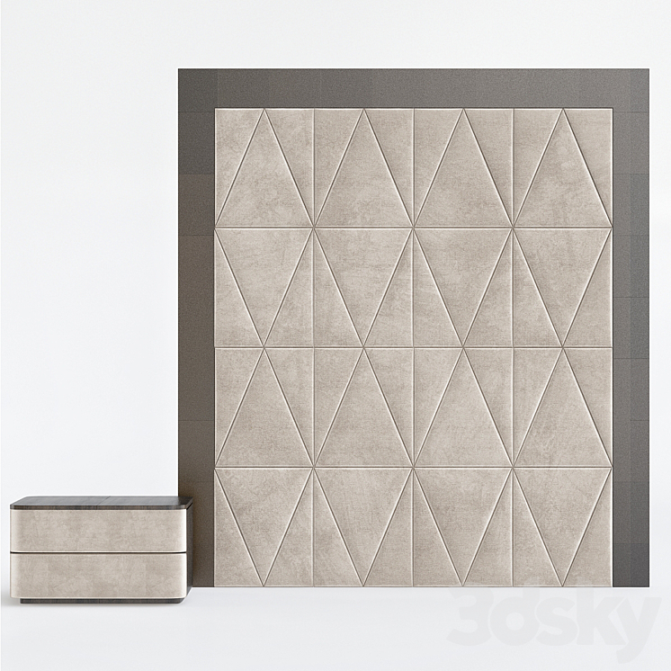 3DS MAX Headboard 3DS Max