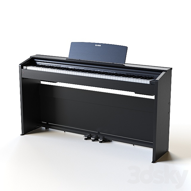 Digital piano CASIO PX 870 BK Privia 3D Model 3DSKY Decor Helper